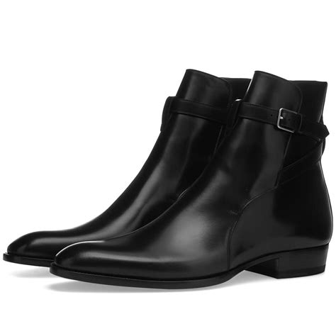 ysl black jodhpur boots|Saint Laurent Wyatt Jodhpur Boot Black .